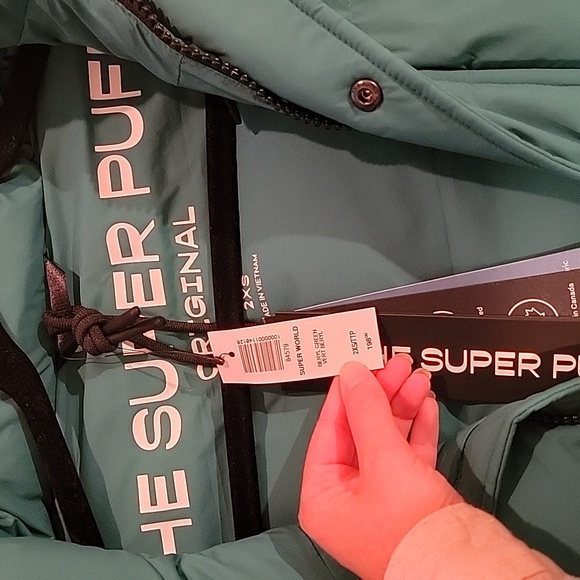 SOLD *** Super World™ THE SUPER PUFF™ Vest — Beryl Green — XXS - Picture 13 of 14